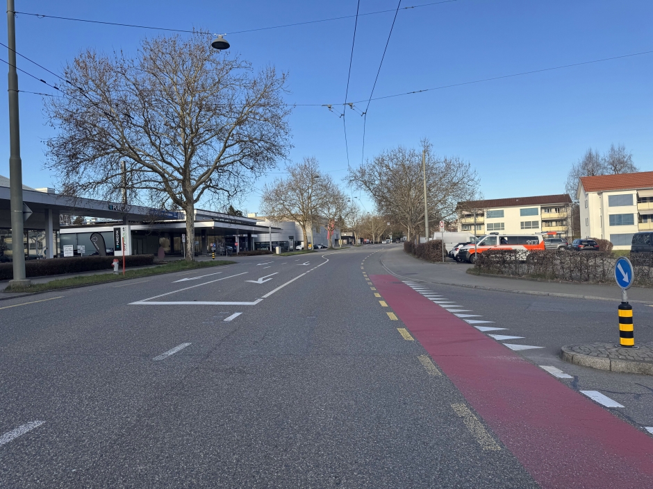 Unfallort Z&uuml;rcher Strasse